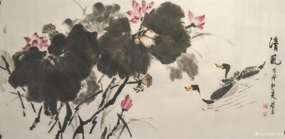 田君才日记-一组国画大写意荷花,【图14】