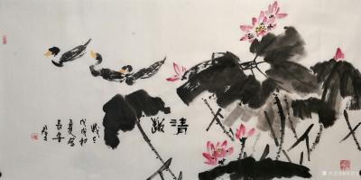 田君才日记-一组国画大写意荷花,【图16】