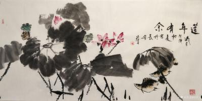 田君才日记-一组国画大写意荷花,【图17】