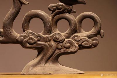 明清古艺收藏-龙鹤笔架，铜制，造型独特，做工讲究，适宜书桌案头摆放，长22高16，喜欢朋友联系【图5】