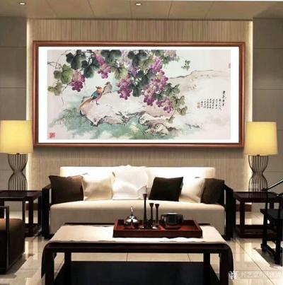 徐建清日记-人靠衣装马靠鞍，三分人才七分打扮，咱家姑娘打扮一下，也很精神。国画《春风得意冠群【图3】