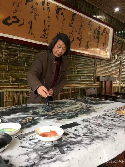 刘应雄日记-永州新田釆风----龙家大院、談文溪。釆风写生后，为龙家大院現場創作！《春到龙家【图3】