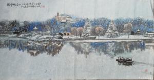 马曙光国画作品《瑞雪映金山》议价