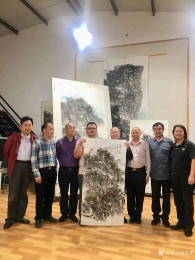 叶仲桥生活-5月11日到北京宋庄画家村参观学习交流，拜访国画大师黄智程先生并与他合作挥毫泼墨【图2】