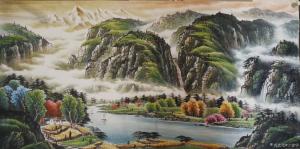 宁建华国画作品《祥云福地》价格2000.00元