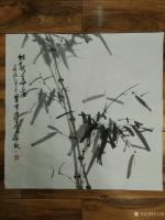 艺术家王三宝日记:三宝画竹，国画《竹报平安》《雅韵》《竹韵》尺寸60*60cm【图2】