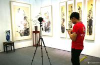 艺术家甘庆琼荣誉:深圳《甘庆琼中国画作品展》第三天，迎来人流高峰，观展者、媒体【图5】