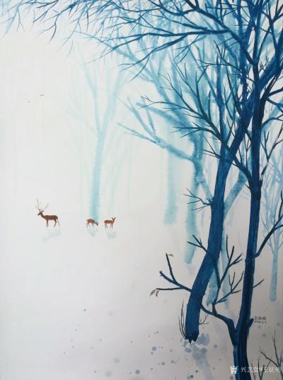 王征明日记-有关形式和内涵：中国画是讲内涵的。不同形式的国画其形式核心各不相同，比如山水画讲【图2】