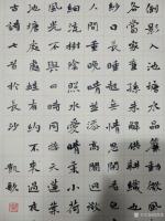 艺术家欧凯歌日记:閑坐燈前勤練筆，免得床上打呼噜！
欧凯哥戊戍夏月录古诗七【图2】