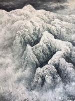 艺术家冯建德日记:天气太热啦，画一幅夜景和一副幅雪景找找凉快的感觉！【图5】