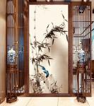 启鹏日志-新完工花鸟画《竹》三幅，还没落款的作品也就是半成品。感谢我的【图3】