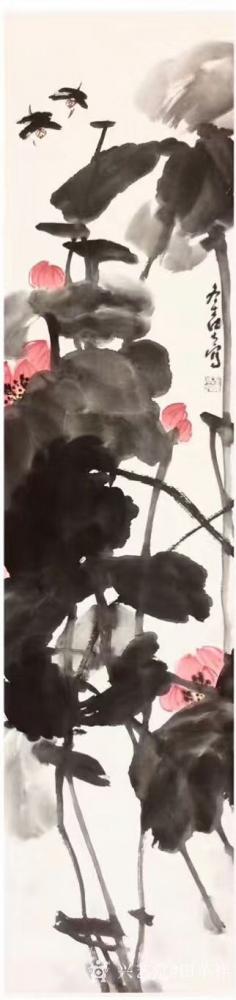 田革祥日记-冬青荷韵，不蔓不枝
墨色浓淡，笔下氤氲皆享受
庭前落尽梧桐，水边开彻芙蓉
【图2】