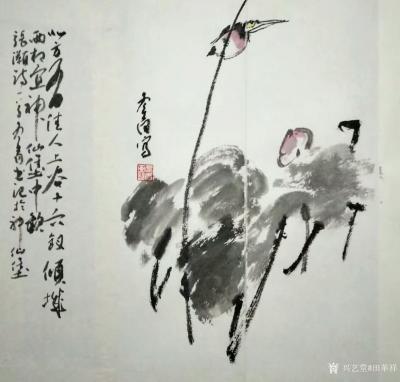 田革祥日记-冬青荷韵，不蔓不枝
墨色浓淡，笔下氤氲皆享受
庭前落尽梧桐，水边开彻芙蓉
【图3】