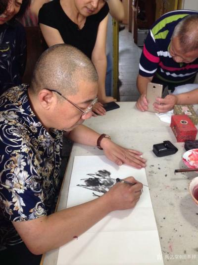 田革祥日记-冬青荷韵，不蔓不枝
墨色浓淡，笔下氤氲皆享受
庭前落尽梧桐，水边开彻芙蓉
【图4】