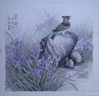 王嵩淼日记-《晨曲》马兰花，马兰花，风吹雨打都不怕，勤劳的人儿在说话，请你马上就开花。【图1】