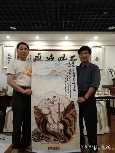 尚建国日记-陕西西安的王和平教授是我欣赏、推崇的著名书法家家之一，今天再次拜访王老师工作室，【图6】