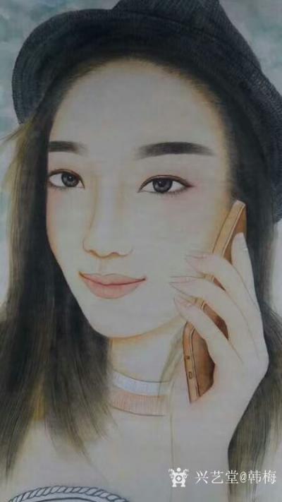 韩梅日记-为美女画肖像，有兴趣的话，你也可以提供照片，订制哦。【图4】