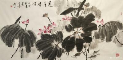 田君才日记-一组国画大写意荷花,【图24】