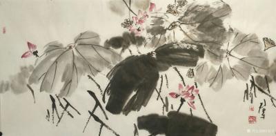 田君才日记-一组国画大写意荷花,【图26】