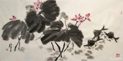 田君才日记-一组国画大写意荷花,【图29】