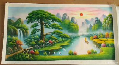 黎群日记-最近为客户完成的风景油画作品，有乡村美景，有梦幻仙境，可指定绘制，可来图订制。【图4】