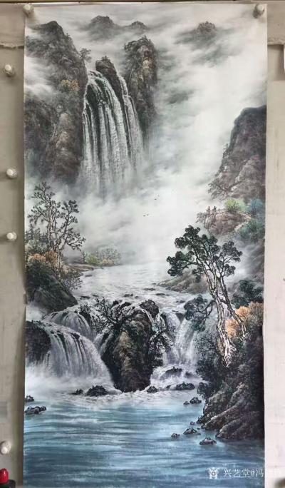 冯建德日记-庐山瀑布写生创作。路在自己脚下，只有自己强大才是唯一的出路。我喜欢结交有远大志向【图3】