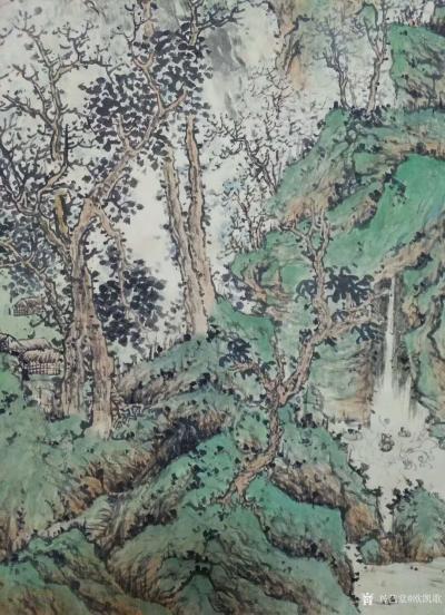 欧凯歌日记-《春山清音》129×48cm【图2】
