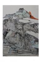 艺术家任振山日记:国画山水画《壑碧溪回》《云满山巅树满溪》尺寸136/68cm【图1】