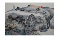 艺术家任振山日记:国画山水画《壑碧溪回》《云满山巅树满溪》尺寸136/68cm【图5】