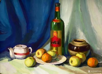 叶向阳日记-翰墨颂中华:1984年5月在天津美术学院上学时课堂色彩静物习作。恭请亲朋好友共同【图1】