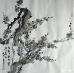 陈奇飞日志-国画花鸟画，梅、兰、竹、菊，《老干已成铁，逢春又着花》《露涤【图1】