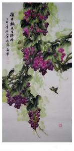 党文军国画作品《硕果飘香呈祥瑞》价格1600.00元