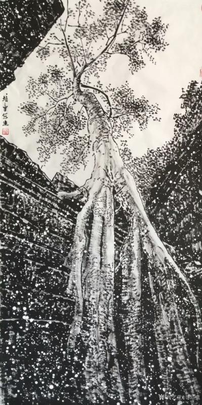 马培童日记-十七，我走向焦墨山水的成功之路
  焦墨山水的，笔 墨 点，线 ，面，是从笔法【图4】