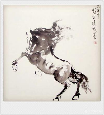 袁春宝日记-国画动物画《马》，分享三幅
人生可以不卓越，但是不可以没有勇气拒绝平庸！【图2】
