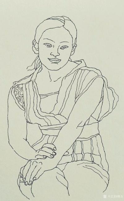 魏杰日记-我的人物素描画，敬请欣赏【图1】