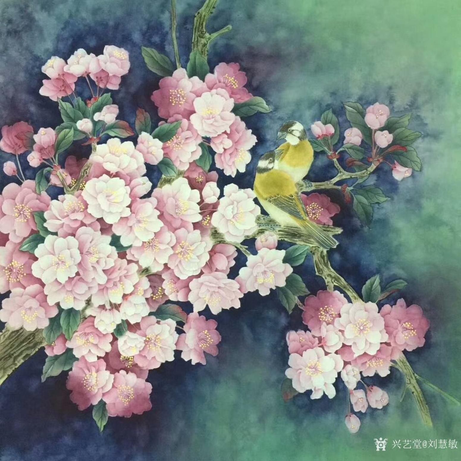 刘慧敏国画作品《花鸟》【图1】