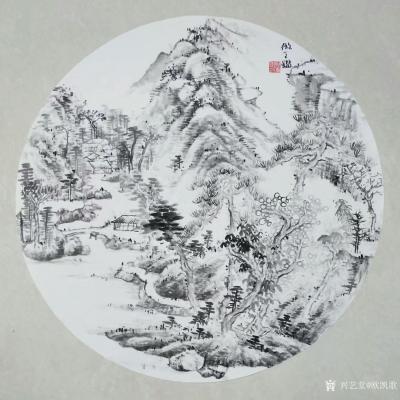 欧凯歌日记-国画山水画小品《秋声》《翠嶺飞瀑图》
还不发张画，别人以为我戒画了！！！【图3】