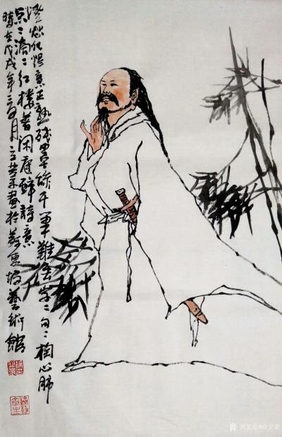 徐立业日记-发一组国画人物画，敬请欣赏。
灯芯化烬意正熟，残墨添干笔难丢，字字句句掏心肺，【图5】