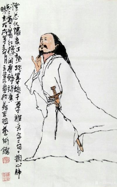 徐立业日记-发一组国画人物画，敬请欣赏。
灯芯化烬意正熟，残墨添干笔难丢，字字句句掏心肺，【图6】