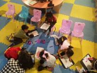 艺术家刘永铎日记:小班今天的波洛克流淌艺术，结合音的节奏，感受与激情碰撞后的画【图4】