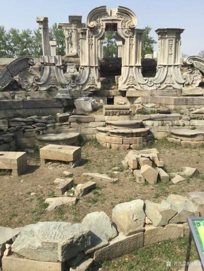 马培童日记-十八，到大自然中去写生，追求最高艺术境界
    到北京园明圆，去大自然去写生【图3】