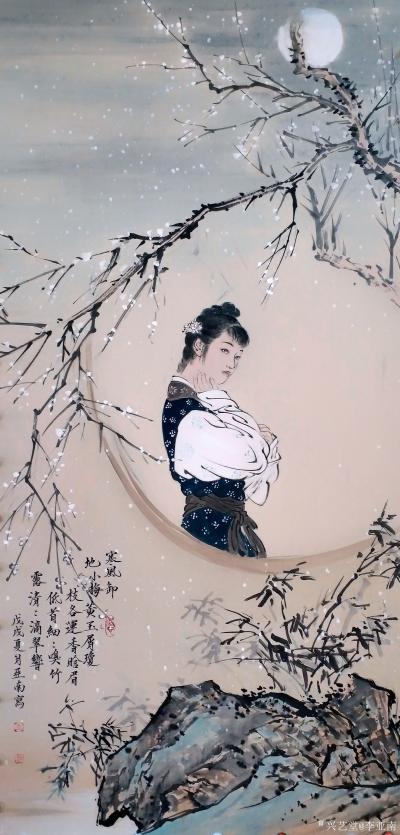 李亚南日记-月下赏梅图【图5】