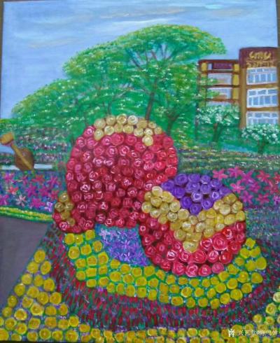 陈鸣婵日记-最近创意作品与你分享，有点穿越时空:《悟道》《童年》《古城》。【图3】