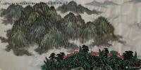 艺术家叶向阳日记:翰墨颂中华:国画山水画《春山新雨润万家》。恭请亲朋好友共同分【图0】