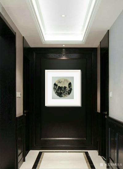 魏太兵日记-好马配好鞍，美人佳丽着霓裳。一副作品放在不同的环境中，就会产生截然不同的艺术视觉【图2】