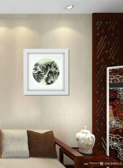 魏太兵日记-好马配好鞍，美人佳丽着霓裳。一副作品放在不同的环境中，就会产生截然不同的艺术视觉【图3】