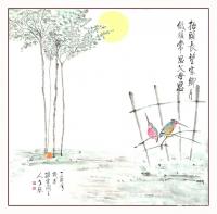 艺术家秦发艺日记:国画动物画
抬头长望家乡月，
低头常思父母恩。
【老琴【图0】