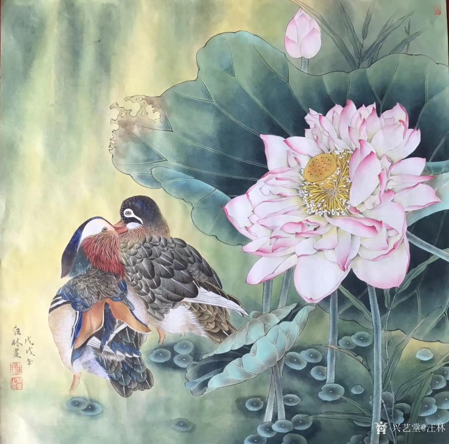 汪林国画作品《和和美美》【图1】