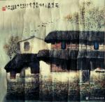 孙逢春日志-江南写生系列（18）
国画山水画《太湖西山》2004年作品【图2】