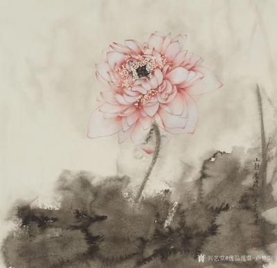 逸品莲堂-卢梦阳日记-吴文莉老师国画荷花作品一组，《如意》《慧心》《心如宝月映琉璃》
莲花表示由烦恼【图2】